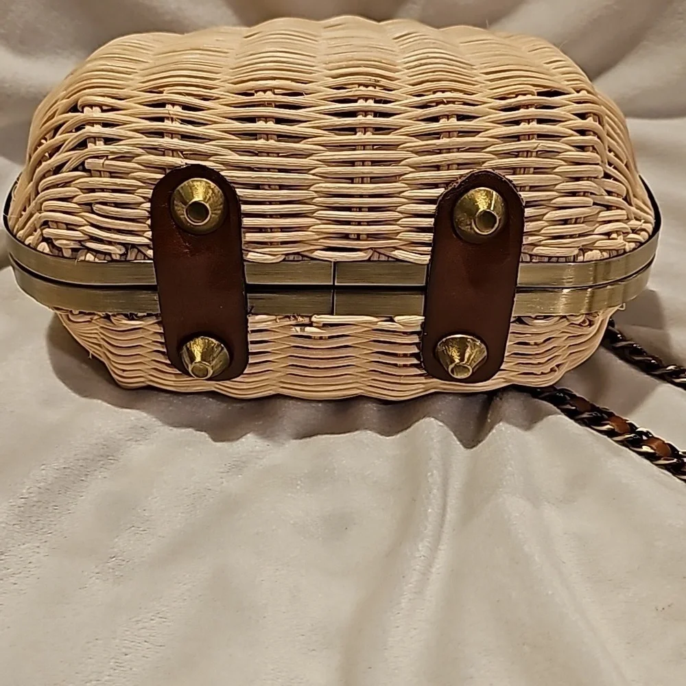 Patricia Nash crossbody wicker bag excellent condition - Picture 10 of 16